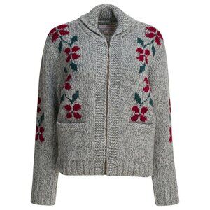 Filson Wool Cardigan With Zipper tag size L Women